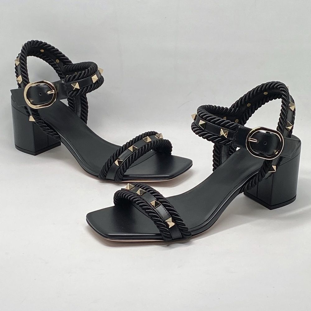 Valentino Garavani Rockstud Leather Sandals size 37.5